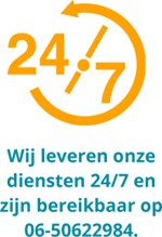 Wij zijn 24 uur per dag, zeven dagen in de week bereikbaar.